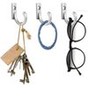 Metal Wall Hooks with Screws, 10 Pack, Single Hole Design for Hanging, Rust-Resistant