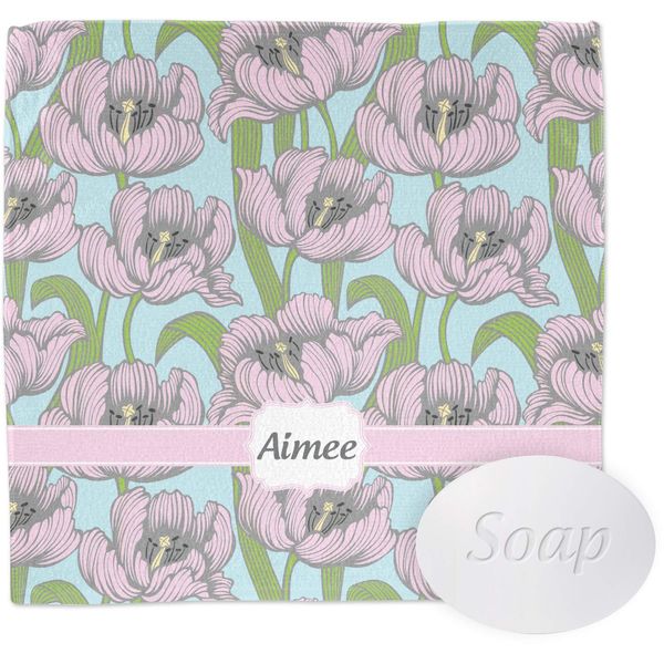 Personalized Wild Tulips Washcloth