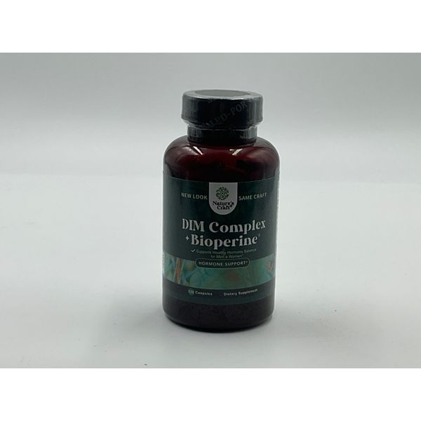 Nature's Craft DIM Complex With BioPerine • 120 Capsules • Exp 10/25+