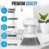 Premium Soft-Grip Scrub Brush, Heavy-Duty Kitchen & Bath, Non-Scratch, 3-Pack