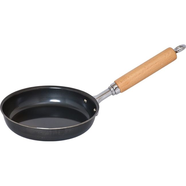 Wahei Freiz GR-9745 Black Iron Egg Frying Pan, Carefully Selected Material, 6.3 inches (16 cm), Made in Japan