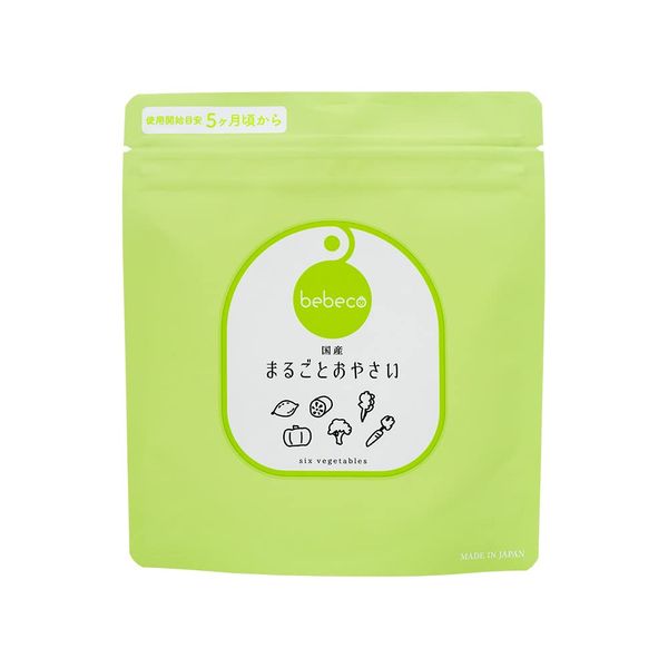 bebeco Whole Baby Food, Made in Japan, Whole Toy, Baby Food, 2.1 oz (60 g) x 1 Bag, Dashi, Vegetables, Baby Food, Additive-Free, Powder, Bebeco Series