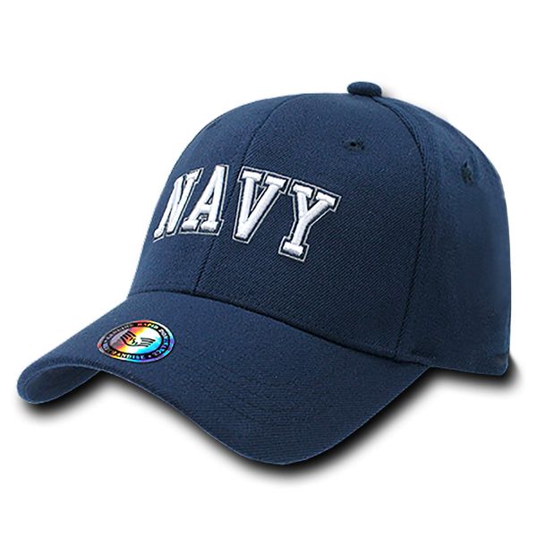 United States US Navy USN Flex Military Baseball Fit Structured Fitted Cap Hat S/M L/XL