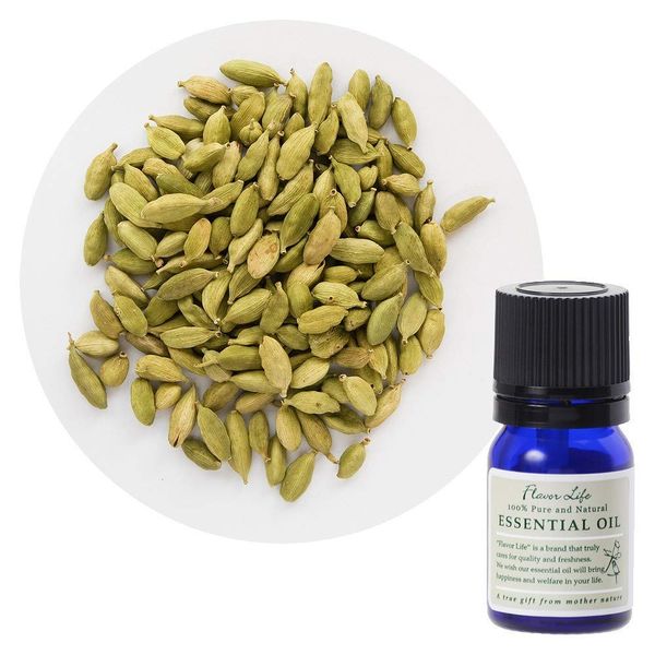 Flavor Life Essential Oil Cardamom 0.1 fl oz (3 ml), Clear