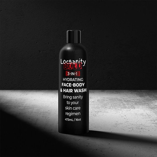 Locsanity BOLD 3-in-1 Men’s Hydrating Face, Body, and Hair Wash