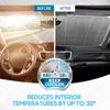 Sharper Image Universal Windshield Sunshade Visor Car SUV Truck, Lavender Shine
