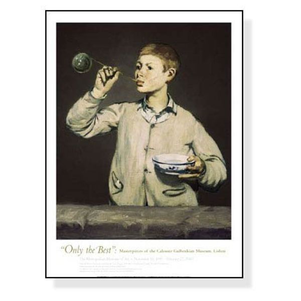 Edouard Manet Boy Blowing Bubbles Poster 1867