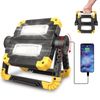 LED Work Light Rechargeable 2000 LM Portable Folding Magnetic COB Flashlight.