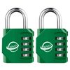 SISAV 4 Digit Combination Lock,Gym Padlock,Outdoor Combination Padlock,Suitable for School Lockers,Tool Boxes,Fences,Gate(Green 2 Pack)
