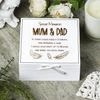 ukgiftstoreonline Mum & Dad Remembrance Memory White Keepsake Box With Feather Design
