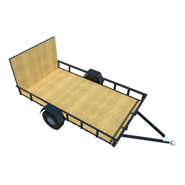 Utility Trailer Plans DIY Open Lawn Cargo Carrier 6' x 10' Build Your Own