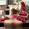 DII Variegated Tabletop Collection, Napkin Set, 20x20, Tango Red, 6 Piece