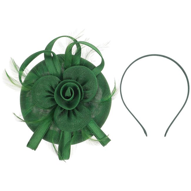 ABOOFAN Fascinators Hats Hair Clip Cocktail Tea Party Headwear Imitation Linen Flower Bow Headband For Girls Women