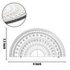 Nicunom 100 Pack Plastic Protractor 180 Degree Math Protractors Geometry Student Protractor, 4 Inches, Clear