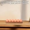 PAVIKE Egg Stand, Wooden Egg Holder, 6 Grid, Egg Case, Egg Case, Egg Stand, Egg Storage, Egg Holder, Egg Stocker, Egg Storage Tray, Refrigerator, Kitchenware