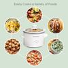 Elite Gourmet 1.5 Quart White Mini Slow Cooker with Adjustable Settings