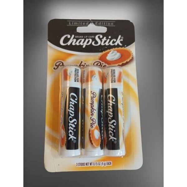 Chapstick Pumpkin Pie 3 pack New In Package  Limited Edition