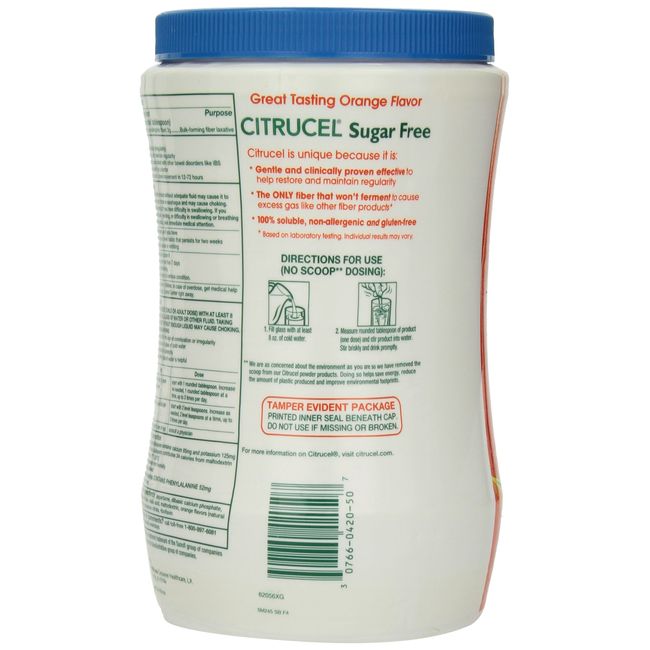 Citrucel Powder Sugar Free Nutrition Facts | informacionpublica.svet.gob.gt