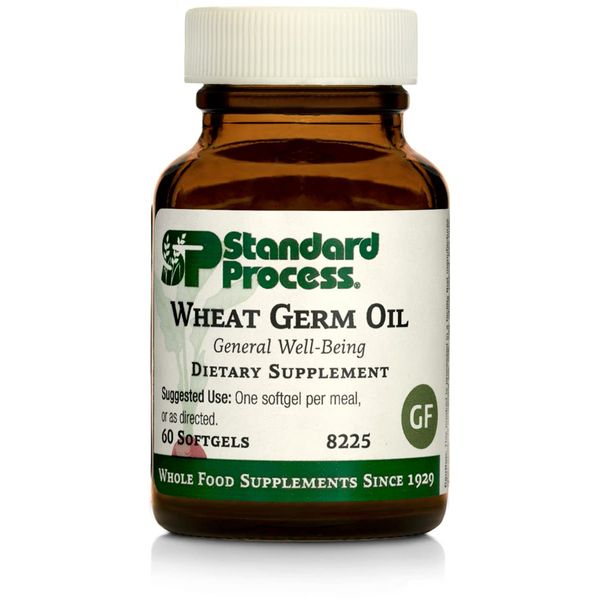 Standard Process Wheat Germ Oil - Whole Food Exercise, Antioxidant and Immune Support with Wheat Germ Oil - 60 Softgels