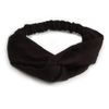 Classic Black Twisted Fabric Elastic Headband/Headwrap