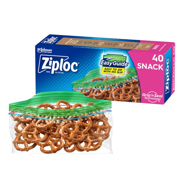 Ziploc Snack Bags, 40 Count