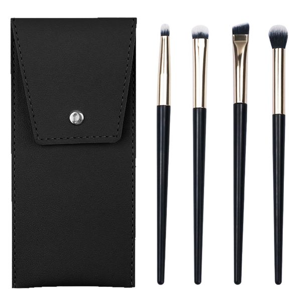 ILantule 4Stück Lidschatten Make-Up Pinsel Set,Augenpinsel Pinsel Set,Professionelles Foundation Make up Pinsel Set,Präzises Auftragen und Verblenden