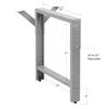 Workbench Table Frame Leg - Center Leg - 26" Depth - Grey - 29" to 35" Height Adjustable - by BenchPro