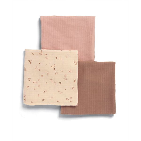 Mamas & Papas 3 Pack Muslin Squares, Wildflower