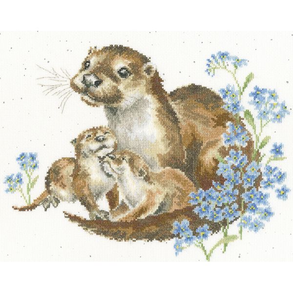 Bothy Threads Counted Cross Stitch Kit - Otterly Adorable