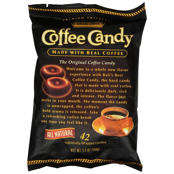 Bali's Best Coffee Candy Individually Wrapped, 0.35pounds (42 pcs)