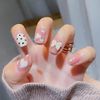 24 pcs Nail Tips Polka Dot Butterfly Nail Full of Heart Marks! Can be used for weddings, parties, holidays, dates, proms, daily life
