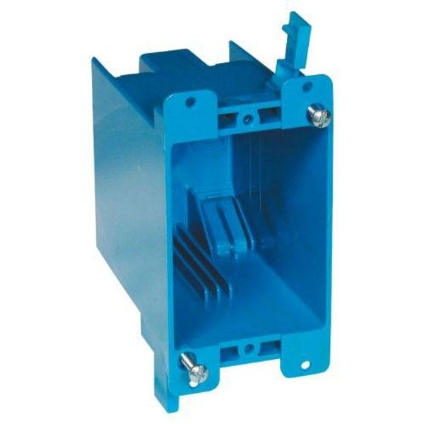 CARLON 1-Gang Blue Plastic Interior Old Work Standard Rectangular Wall Electrical Box
