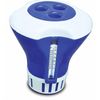 Pool Spa Floating Tablet Dispenser Floater w/Thermometer for 1" or 3 Tabs