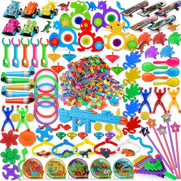 Amy&Benton 200PCS Kids Birthday Party Favors Classroom Prizes Box Prizes Goodie Bag Stuffers Toy Assortment Reward Toys Pinata Fillers