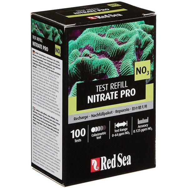 Red Sea Nitrate Pro Reef Test Kit Refill Reagents for 100 Tests