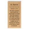 Autom St Patrick Miniature Saints Block, 2 3/4 inches