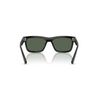 Ray-Ban RJ9196S Warren Rectangular Sunglasses, Black/Dark Green, 49 mm