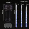 French Tip Nail Stamp, Nail Art Stamper Clear Silicone Jelly Stamper Transparent Nail Stamper Nail Art Jelly Stamper kit with Scraper Nail Art Brushes for Home DIY Nail Salon Design Manicure Tools