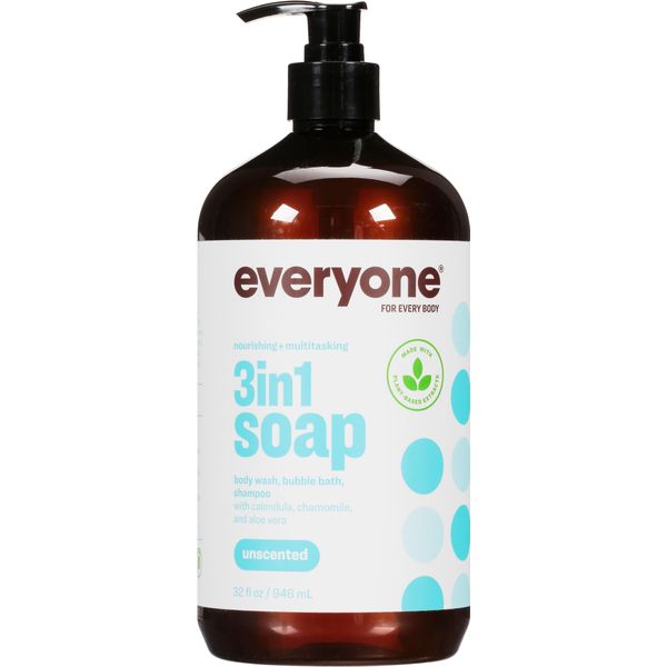 Generic E.veryone Liquid Soap Unscented 32 oz (Pack of 3)