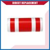 A ABSOPRO Hood Stripe Pattern Sticker/Outer for Car/Durable / 1 Pcs Red Long-lasting Item Replacement