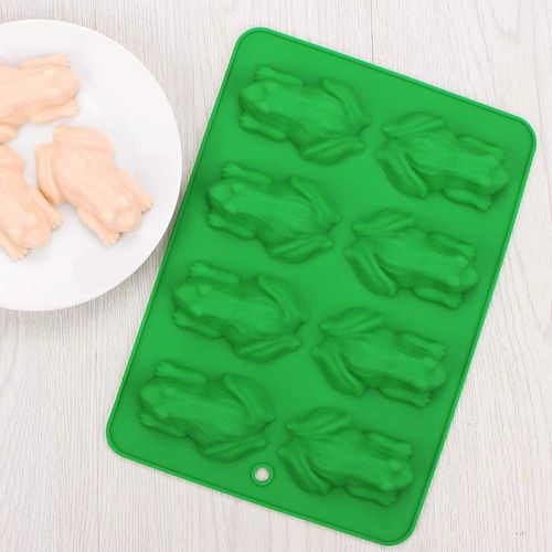Webake Frog Chocolate Moulds Silicone 2 Pcs Candy Mould Reusable DIY Baking Molds for Jelly, Crayons, Gelatin, Cake Decoration, Soap, Resin