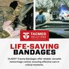 TacMed Solutions OLAES 6” Modular Trauma Bandage with Pressure Cup, 6" W x 7.75" L x 2.5" D Compression Trauma Wound Dressing - Latex-Free Emergency Bandage
