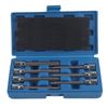 7 Piece Extra Long Hex Bit Socket Set 3/4/5/6/7/8/10 Mm Drive Repair Tool Set, Chrome Vanadium Steel Hex Bit Socket Set for Precise Size