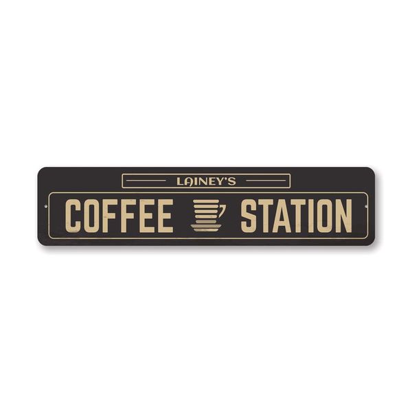 Custom Coffee Bar Sign Sign - 4 x 18