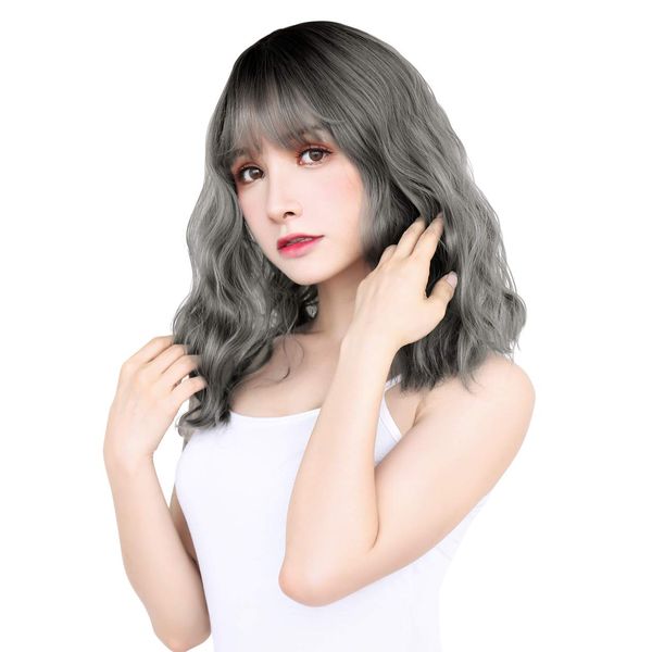 TefuRe Wig Medium Semi-Long Wig Bangs Wig Women T-5161-Dg