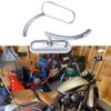 2x Chrome Motorcycle Oval Rearview Mirrors For Indian Chieftain Scout Roadmaster