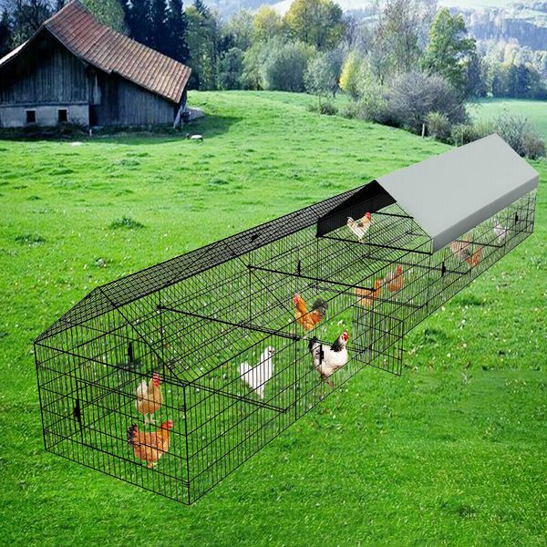 252"x42"x44" Large Chicken Coop Pet Playpen Exercise Pen Rabbit Duck Chicken Run