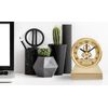Bulova Golden Eye Brass Table Clock