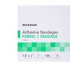 McKesson Adhesive Bandages, Sterile, Fabric Knuckle, 1 1/2 in x 3 in, 100 Count, 1 Pack