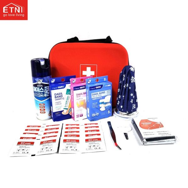 ETN Household First Aid Kit Full Set Home Office Factory Mountain Climbing Camping Various Sports Rescue Bag, ETN Household 24 First Aid Kit (Full Set)